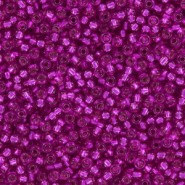 Miyuki rocailles Perlen 11/0 - Silver lined dyed fuchsia 11-1340